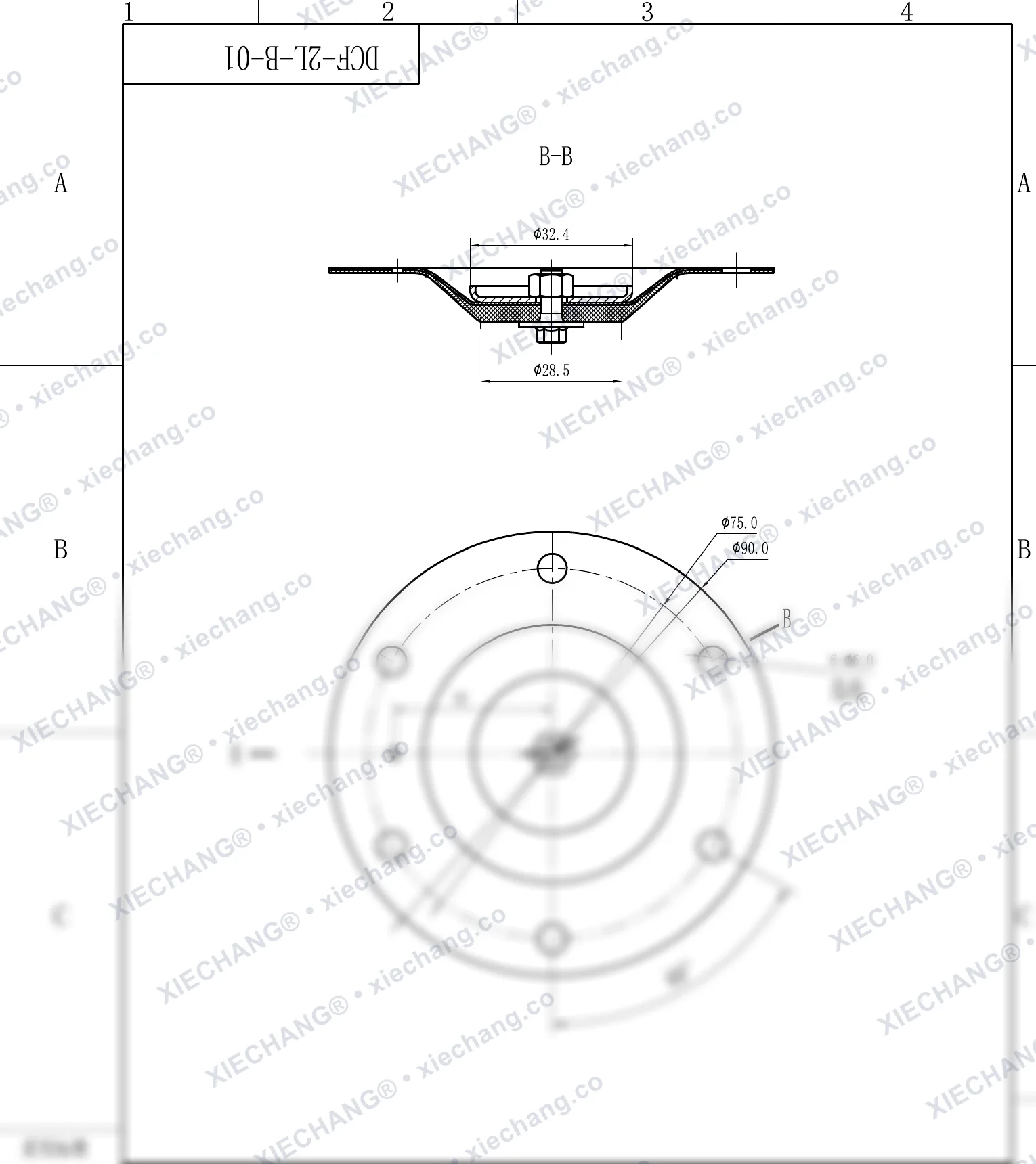 DCF-2L-B-01 · 1" — Yig'ish chizmasi