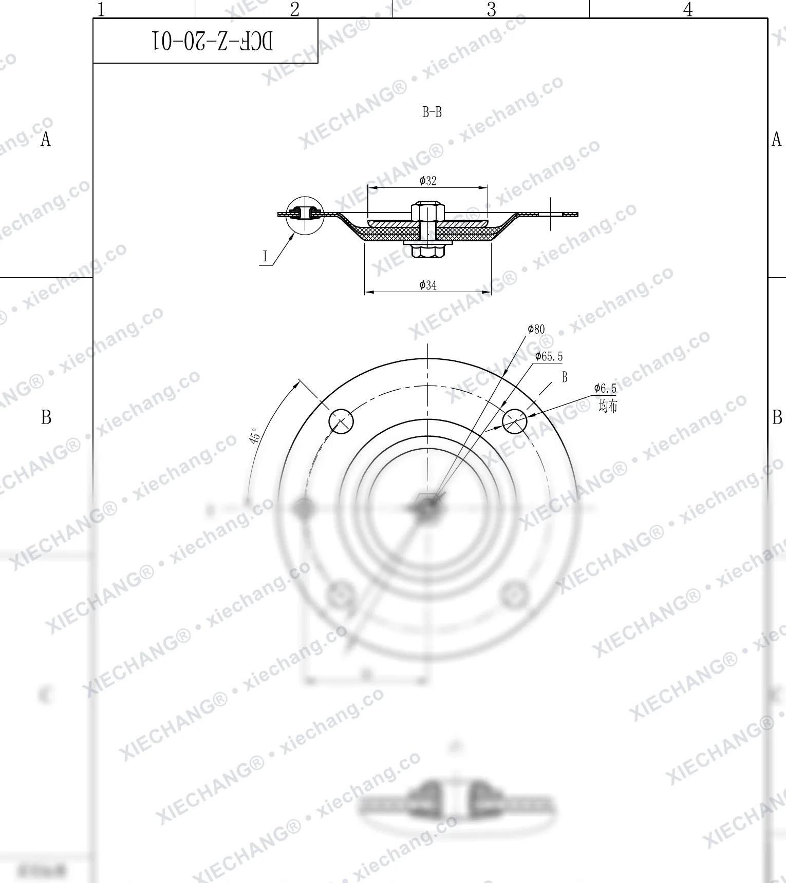 DCF-Z-20-01 · DN20 — Yig'ish chizmasi